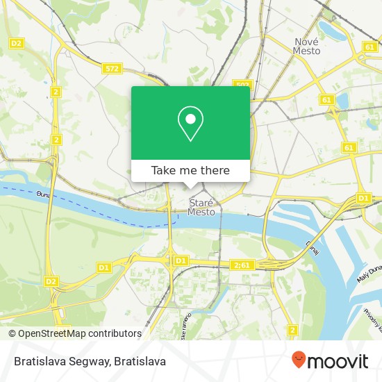 Bratislava Segway mapa