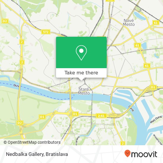 Nedbalka Gallery mapa