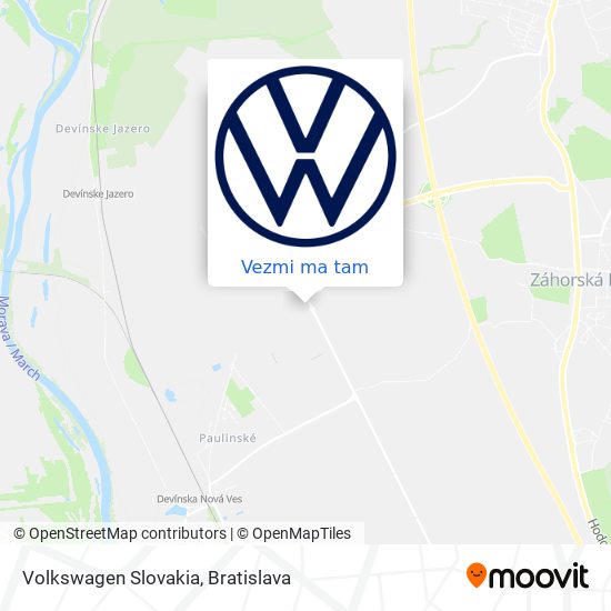Volkswagen Slovakia mapa