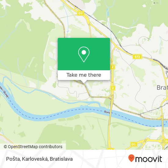 Pošta, Karloveská mapa