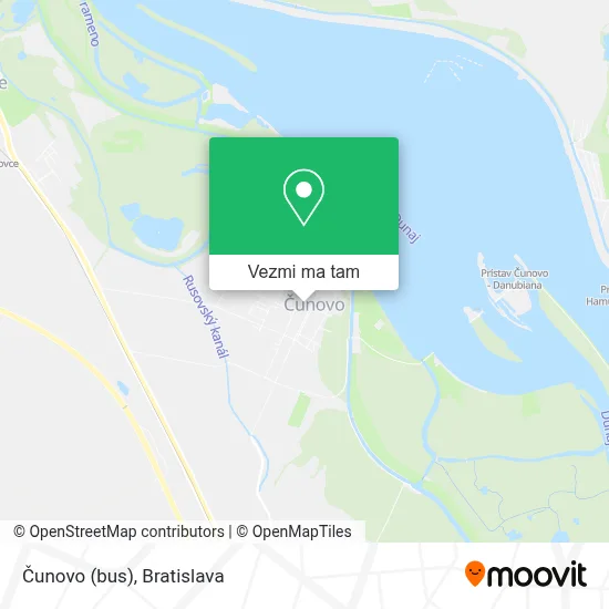 Čunovo (bus) mapa