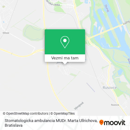 Stomatologicka ambulancia MUDr. Marta Ullrichova mapa