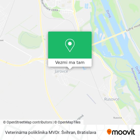 Veterinárna poliklinika MVDr. Švihran mapa