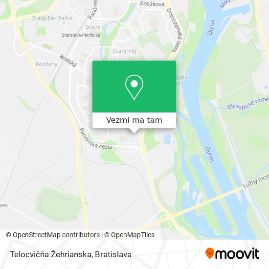 Telocvičňa Žehrianska mapa