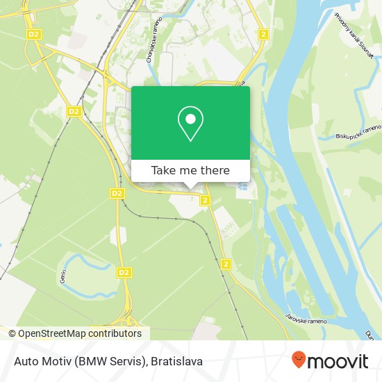 Auto Motiv (BMW Servis) mapa