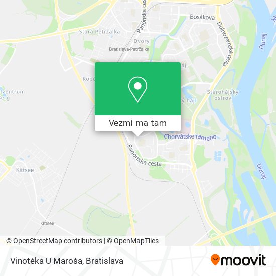 Vinotéka U Maroša mapa