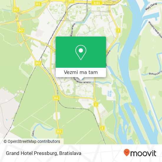 Grand Hotel Pressburg mapa