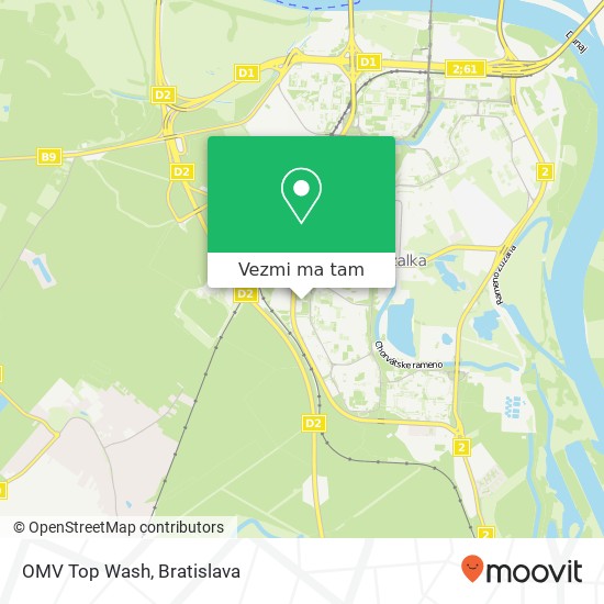 OMV Top Wash mapa