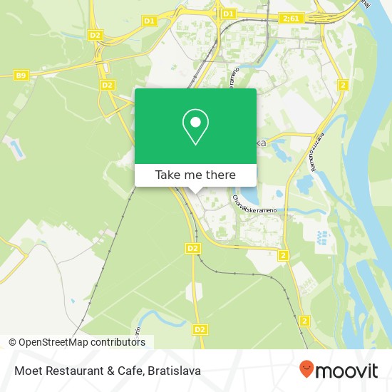 Moet Restaurant & Cafe mapa