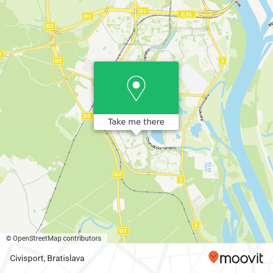 Civisport mapa