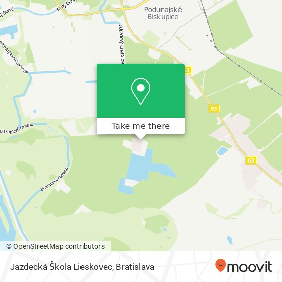 Jazdecká Škola Lieskovec mapa