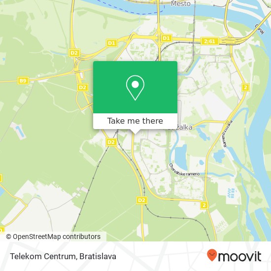 Telekom Centrum mapa