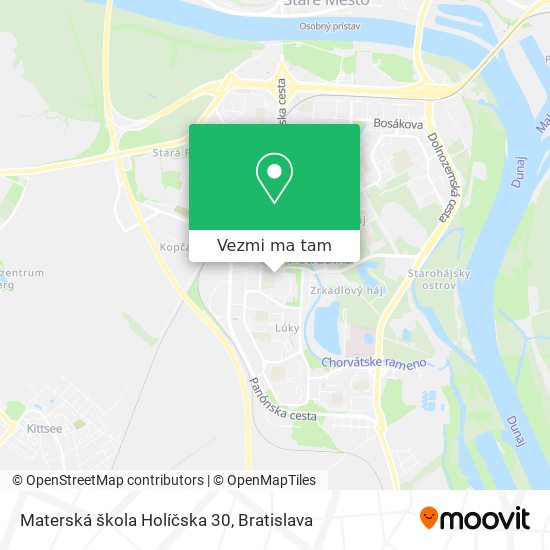 Materská škola Holíčska 30 mapa