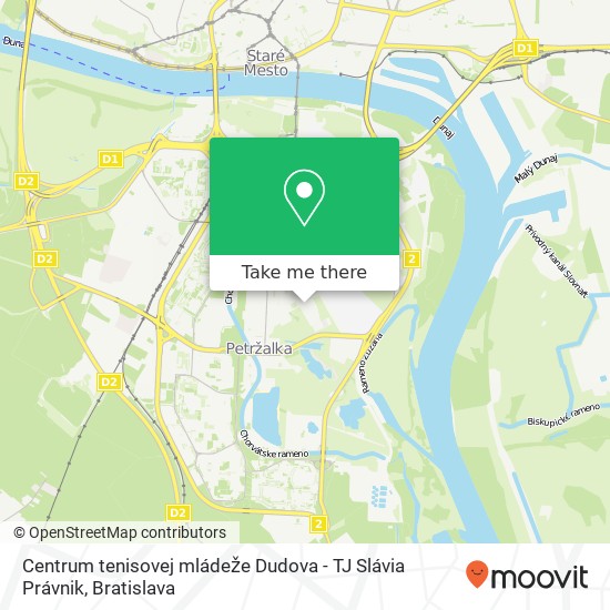 Centrum tenisovej mládeže Dudova - TJ Slávia Právnik mapa