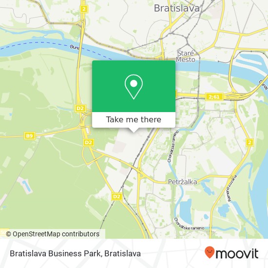 Bratislava Business Park mapa