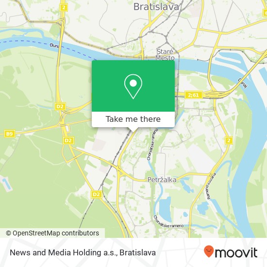 News and Media Holding a.s. mapa