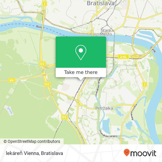 lekáreň Vienna mapa