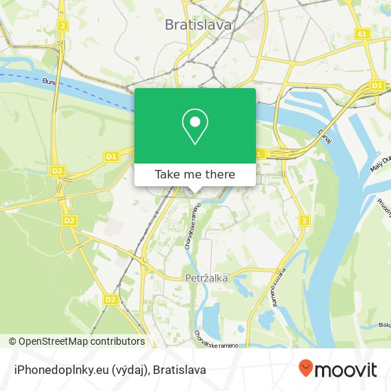 iPhonedoplnky.eu (výdaj) mapa