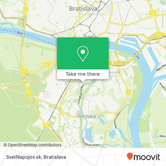 SvetNapojov.sk mapa