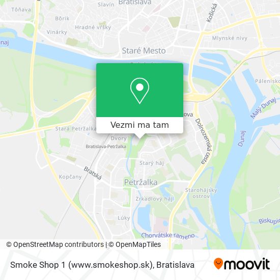 Smoke Shop 1 (www.smokeshop.sk) mapa