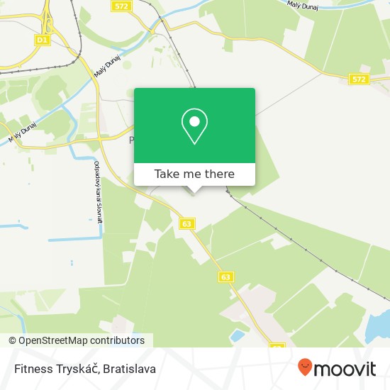 Fitness Tryskáč mapa