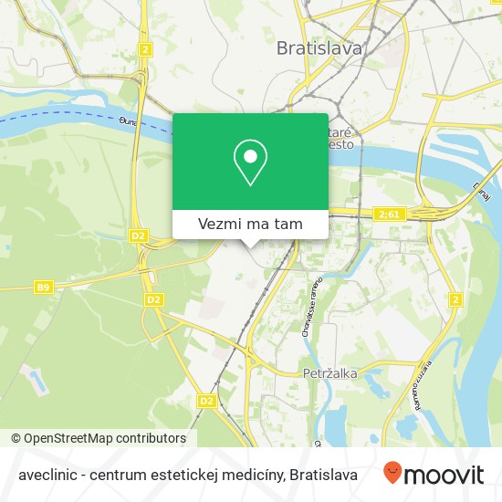 aveclinic - centrum estetickej medicíny mapa