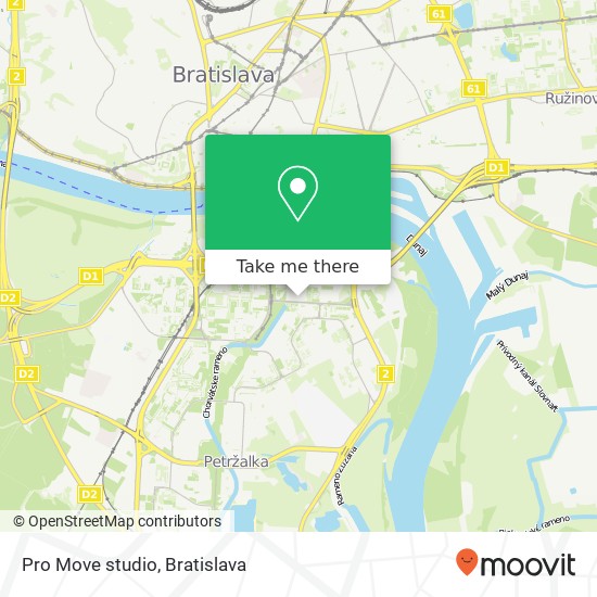 Pro Move studio mapa