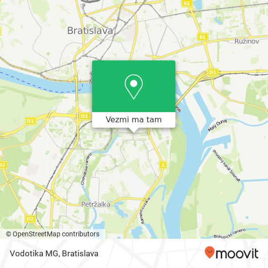 Vodotika MG mapa