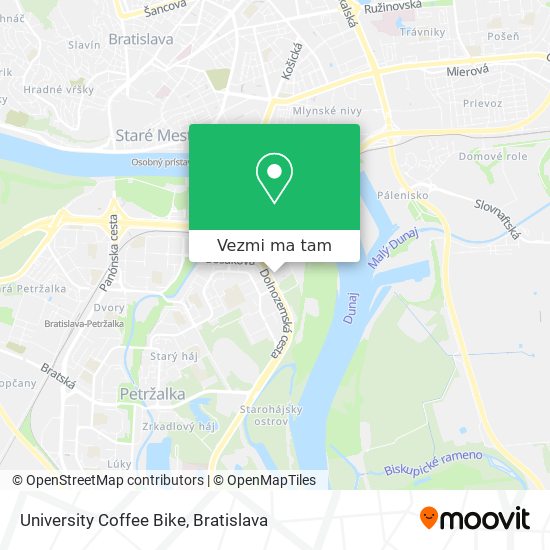 University Coffee Bike mapa