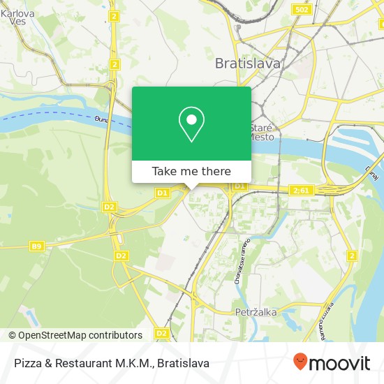 Pizza & Restaurant M.K.M. mapa