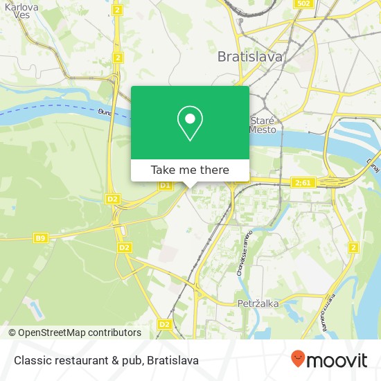 Classic restaurant & pub mapa