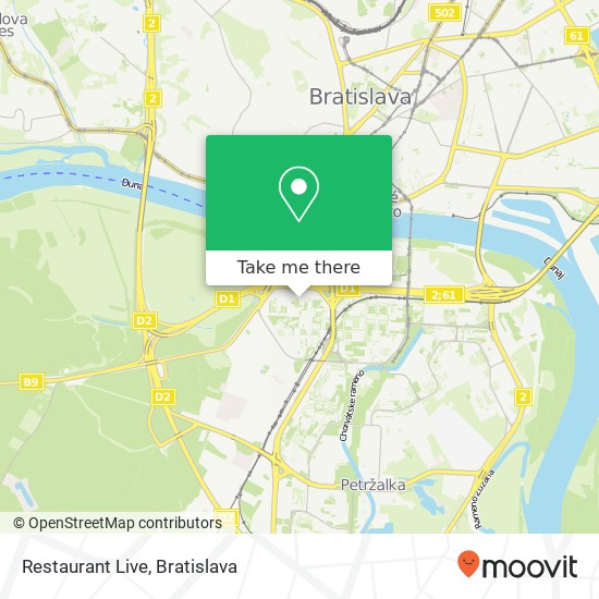 Restaurant Live mapa