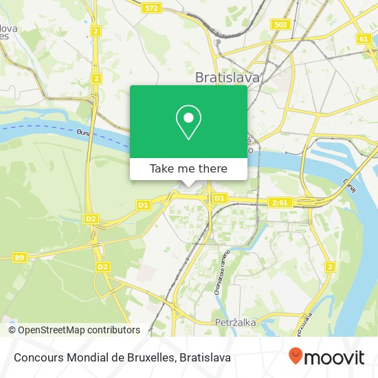 Concours Mondial de Bruxelles mapa