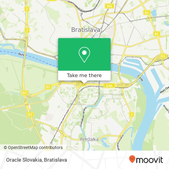 Oracle Slovakia mapa
