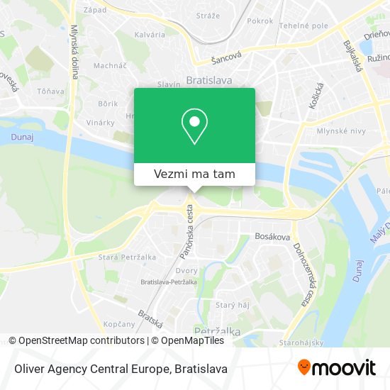 Oliver Agency Central Europe mapa