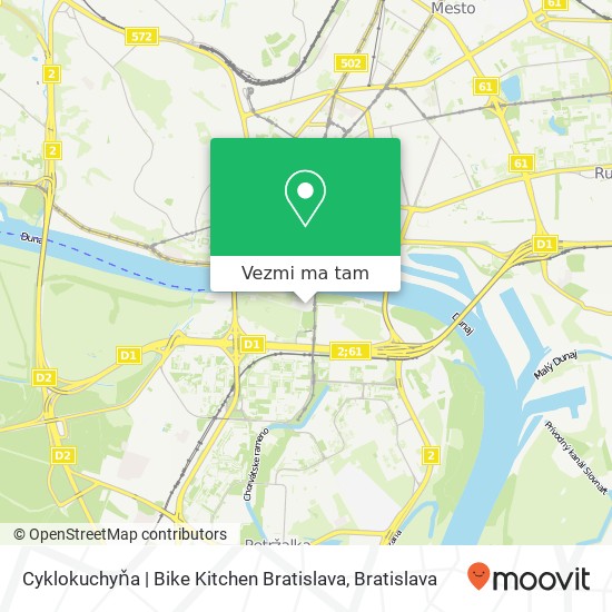 Cyklokuchyňa | Bike Kitchen Bratislava mapa