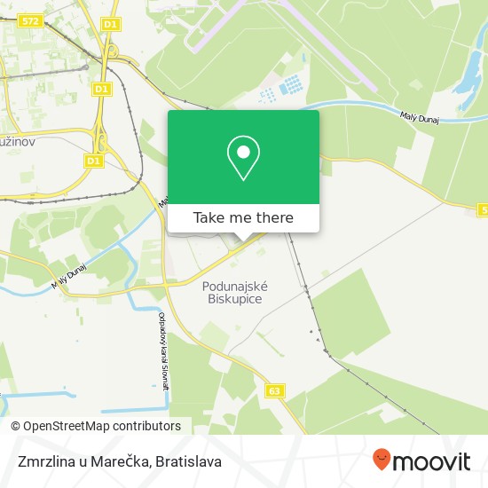 Zmrzlina u Marečka mapa