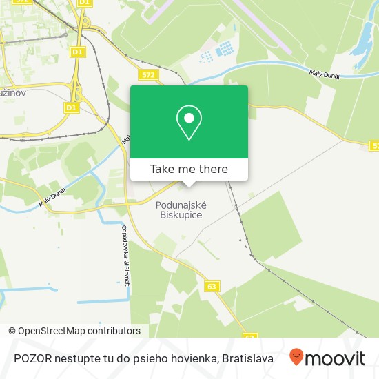 POZOR nestupte tu do psieho hovienka mapa