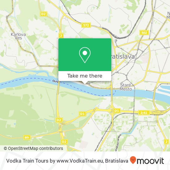 Vodka Train Tours by www.VodkaTrain.eu mapa