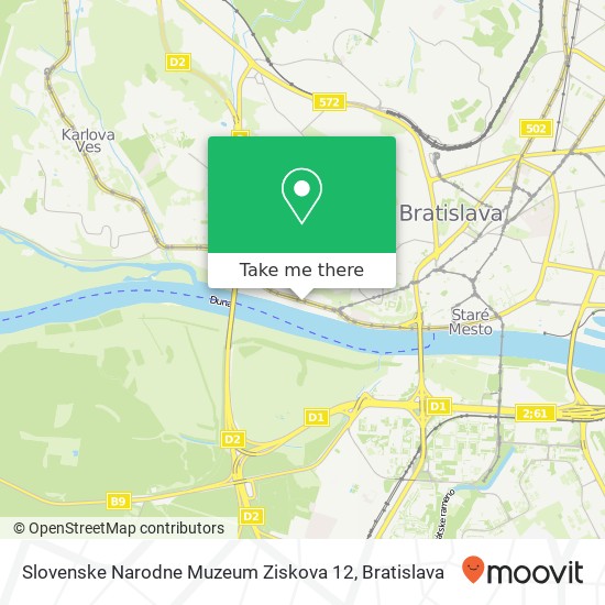 Slovenske Narodne Muzeum Ziskova 12 mapa