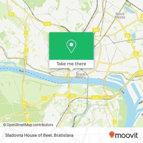 Sladovna House of Beer mapa