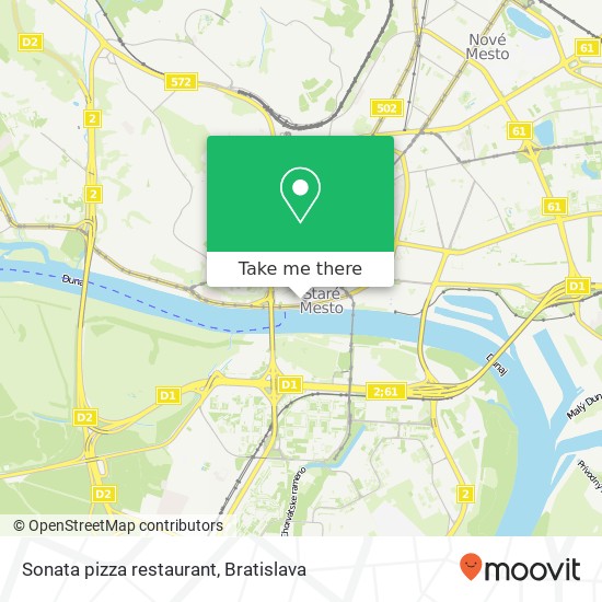 Sonata pizza restaurant mapa