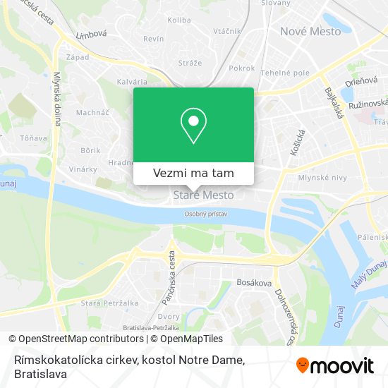 Rímskokatolícka cirkev, kostol Notre Dame mapa