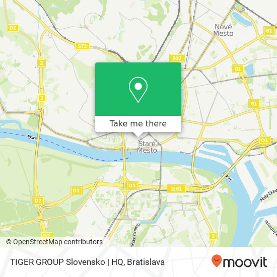 TIGER GROUP Slovensko | HQ mapa