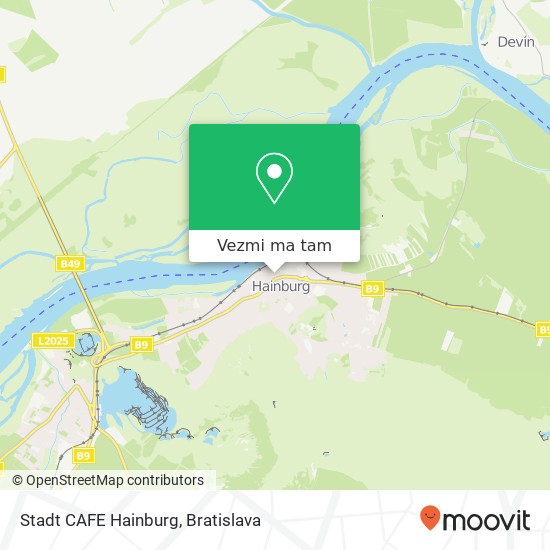 Stadt CAFE Hainburg mapa