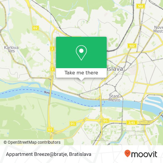 Appartment Breeze@bratje mapa