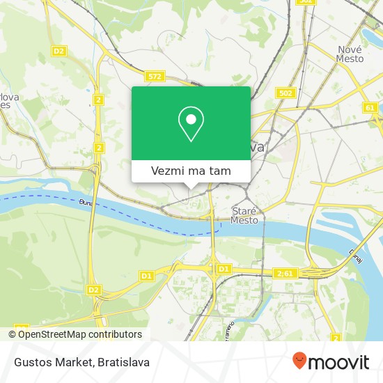 Gustos Market mapa