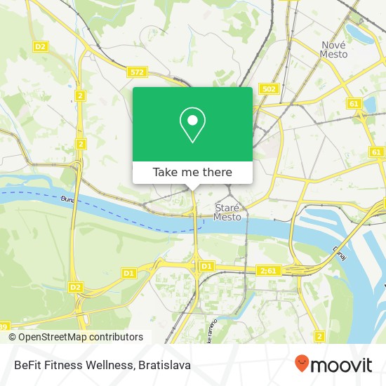 BeFit Fitness Wellness mapa