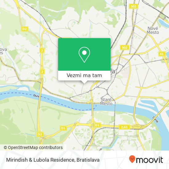 Mirindish & Lubola Residence mapa