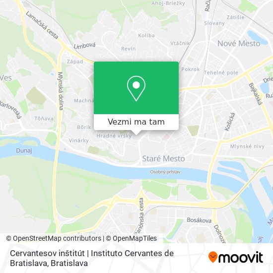 Cervantesov inštitút | Instituto Cervantes de Bratislava mapa